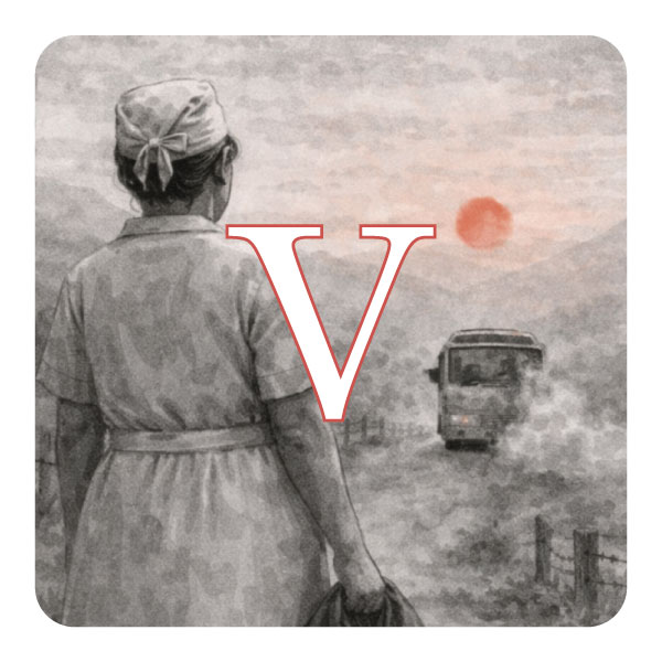 Portada del Capítulo V, El parto de una guerrillera